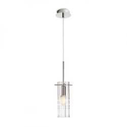 GIFT I wisząca  szkło przezroczyste/chrom 230V E14 42W