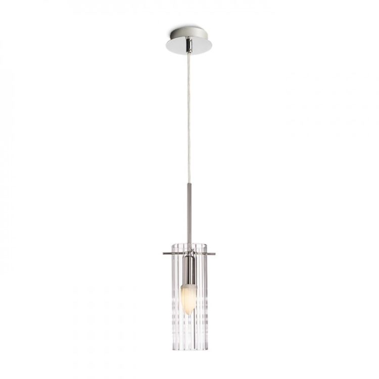 GIFT I wisząca  szkło przezroczyste/chrom 230V E14 42W