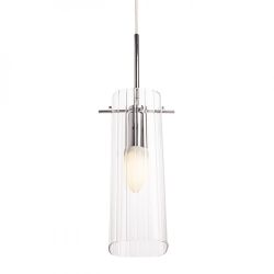 GIFT I wisząca  szkło przezroczyste/chrom 230V E14 42W