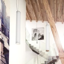 TOMBA wisząca  szkło opalowe/chrom 230V G5 3x21W