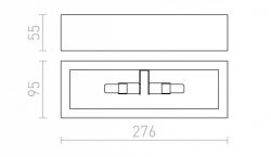 WIM ścienna  gipsowa 230V G9 2x40W