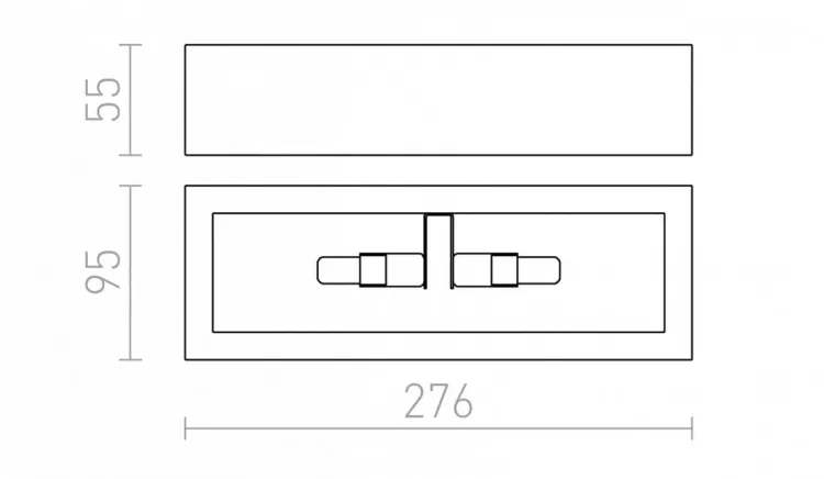 WIM ścienna  gipsowa 230V G9 2x40W