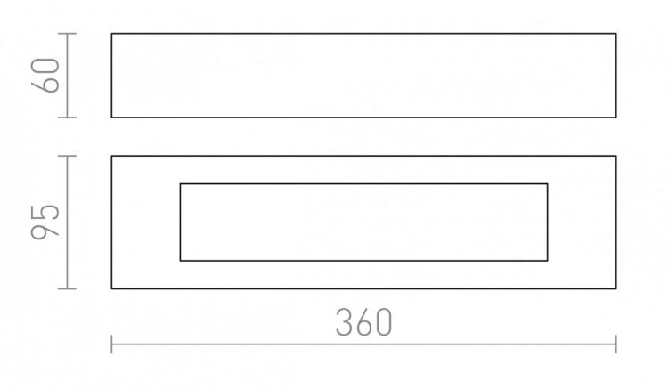 ROLO 36 ścienna  gipsowa 230V E14 2x30W