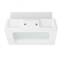 MIA SQ wpuszczana  gipsowa/szkło satynowe 230V E27 2x18W
