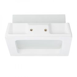 MIA SQ wpuszczana  gipsowa/szkło satynowe 230V E27 2x18W