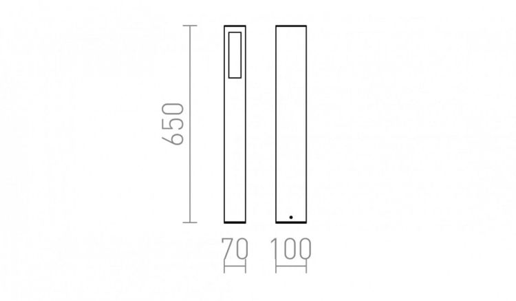 TREEZA 65 podłogowa antracyt  230V E27 26W IP54