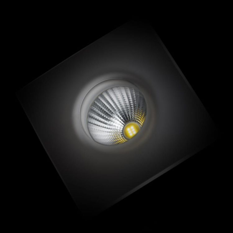 KAY SQ wpuszczana  szkło satynowe 230V/350mA LED 5W  3000K