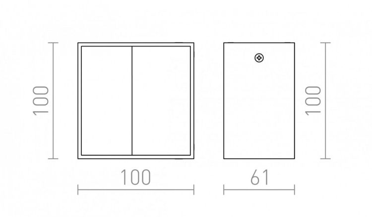 DIDO ścienna biała  230V/500mA LED 4.5W  3000K
