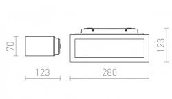 GINO ścienna antracyt  230V E27 18W IP44