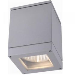 QUADRA M sufitowa srebrno-szara  230V E27 75W IP54