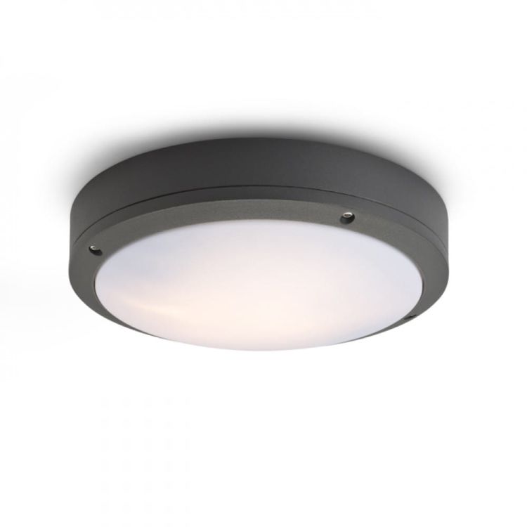 SONNY sufitowa antracyt  230V E27 2x18W IP54