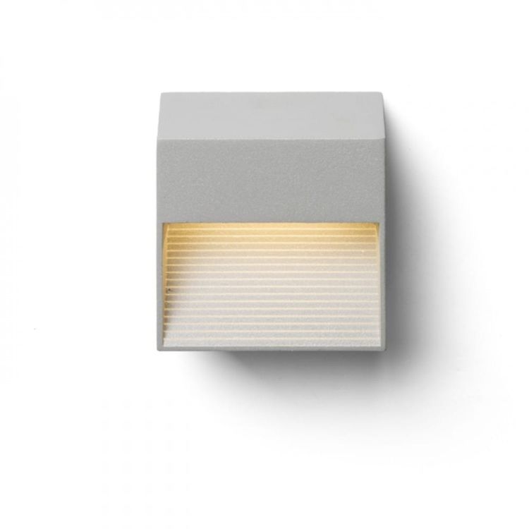 ITAKA ścienna srebrno-szara  230V LED 2W IP54  3000K