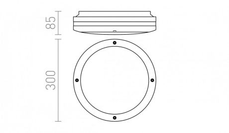 Przejdź do produktu SONYA 30  srebrno-szara  230V LED E27 2x11W IP54