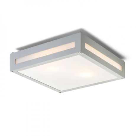 Przejdź do produktu PLAKA sufitowa srebrno-szara  230V E27 2x26W IP54