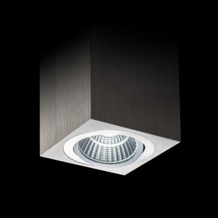 MAYO SQ sufitowa wychylna  aluminium szczotkowane 230V/700mA LED 9W 36°  2700K