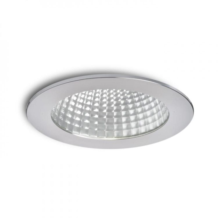 MAYDAY B 14 wpuszczana  aluminium polerowane 230V/500mA LED 15W  2700K