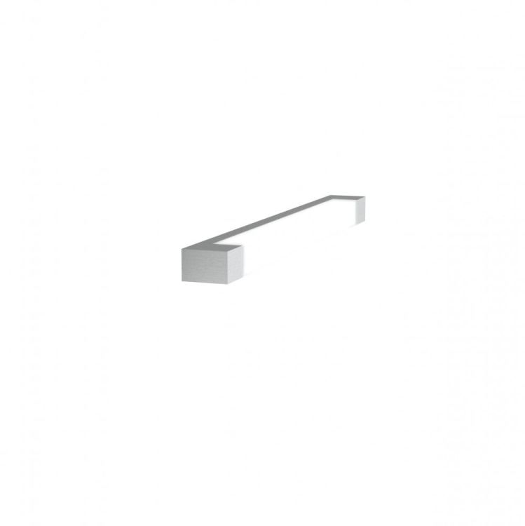 PERISA 60 ścienna  aluminium szczotkowane 230V G5 14W IP44