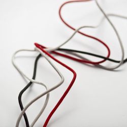 FIT 3x0,75 4m kabel tekstylny czarna  230V