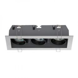 MONE III wychylna srebrno-szara  12V GU5,3 3x50W