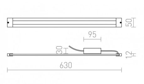Przejdź do produktu DART LED natynkowa z zasilaczem zewnętrznym  aluminium szczotkowane 230V/350mA LED 8.4W  3000K