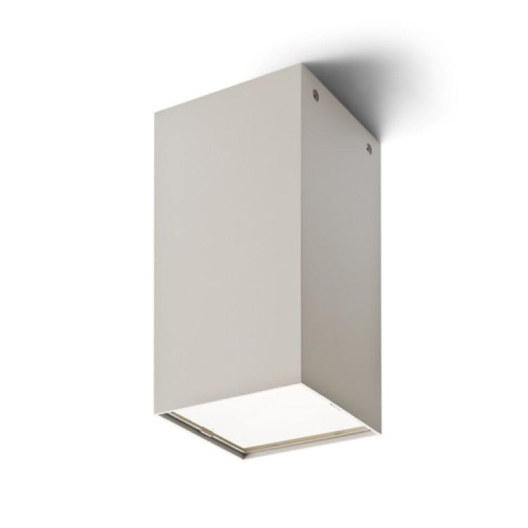 MEA sufitowa kwadratowa  aluminium szczotkowane 230V E27 18W