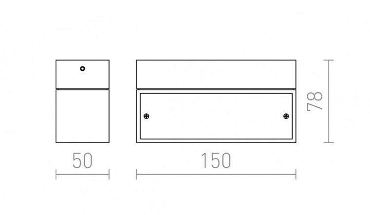 ADVANTAGE VI ścienna aluminium 230V/350mA LED 6x1W 3000K