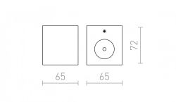 ADVANTAGE I ścienna aluminium 230V/700mA LED 3W 3000K