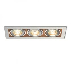 FIZZ III kierunkowa  aluminium 12V GU5,3 3x50W