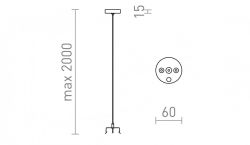 TRIDENT PRO zestaw wiszący 2 szt czarna