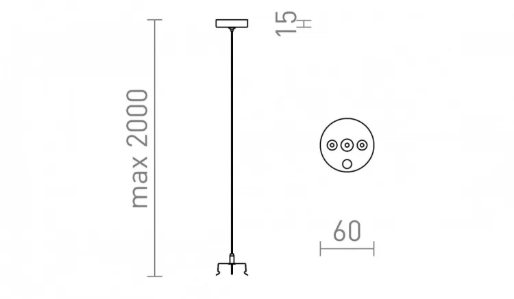 TRIDENT PRO zestaw wiszący 2 szt czarna