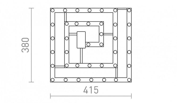 LED MODUL SQ 41 MODUŁ LED   230V LED 48W  3000K