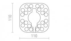LED MODUL SQ 10 MODUŁ LED   230V LED 12W  3000K