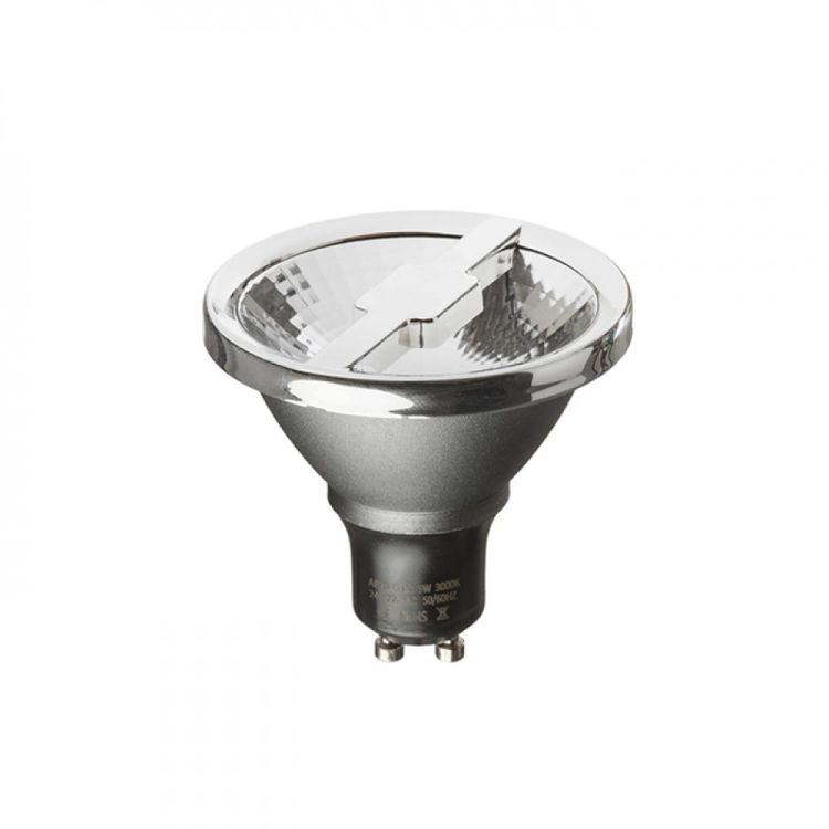 ALFA 69  srebrno-szara chrom 230V GU10 LED 6W 24°  4000K