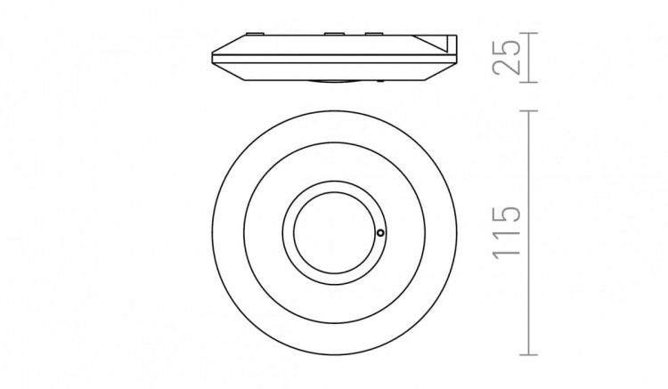 SENSOR sufitowa   230V max. 2000W 360°