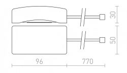SENSOR do sufitu podwieszanego biała   max. 1200W 360°