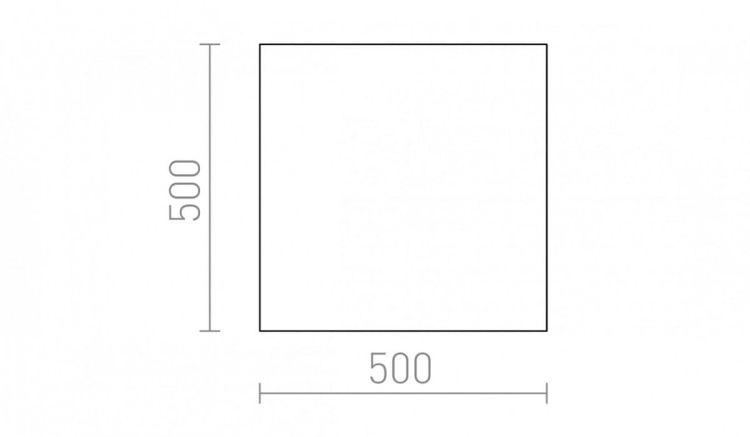 DIFFUSER SQ 50 PMMA  akryl mleczny