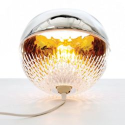 KISS abażur wiszący szkło przezroczyste/szkło chromowane max. 60W
