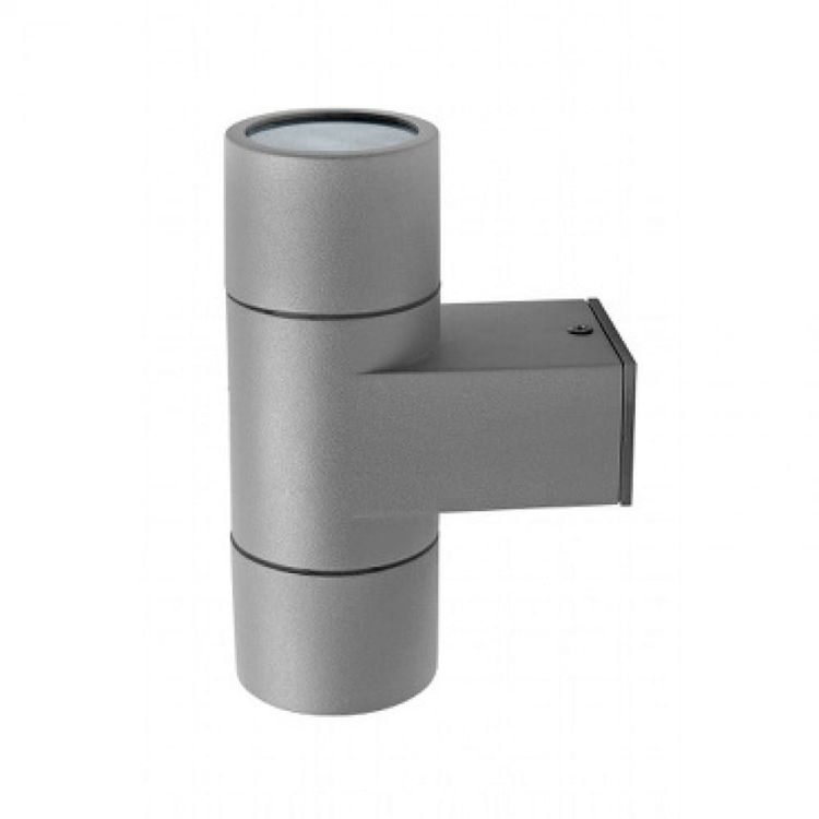 ANNA II ścienna srebrno-szara 230V GU10 2x35W IP54