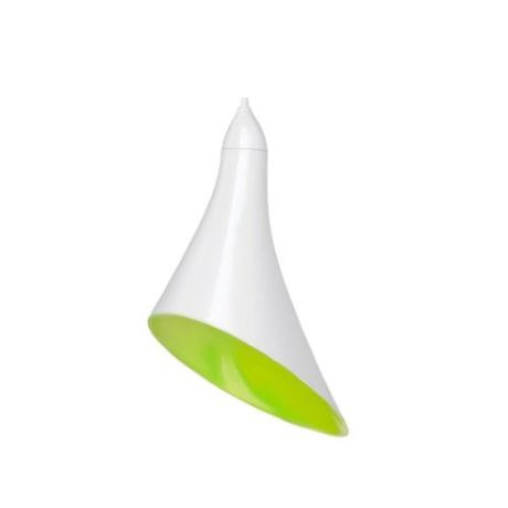 Przejdź do produktu Lily by Jenny Keate wisząca biała/zielona plastik 230V E14 40W