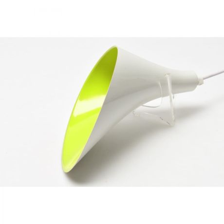 Przejdź do produktu Lily by Jenny Keate wisząca biała/zielona plastik 230V E14 40W