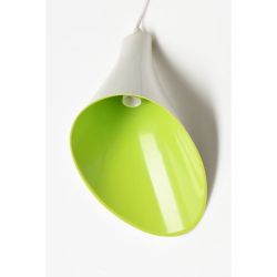 Lily by Jenny Keate wisząca biała/zielona plastik 230V E14 40W