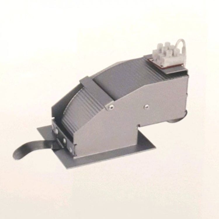 ABRAMO wpuszczana srebrno-szara aluminium 12V G6,35 50W