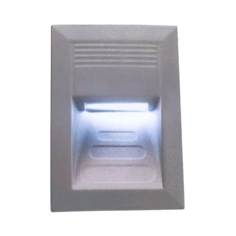 AMATO wpuszczana srebrno-szara 230V LED 0.9W IP54 5500k