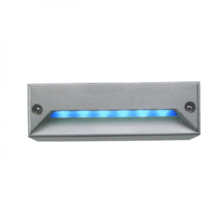 minI LED RC wpuszczana srebrno-szara/niebieska 230V LED 0.8W IP54