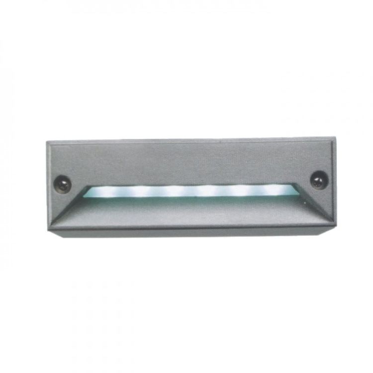 minI LED RC wpuszczana srebrno-szara 230V  LED 0.8W IP54 5500k
