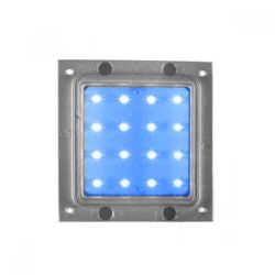 LERRY LED 16 natynkowa srebrno-szara/niebieska 230V LED 1W IP54