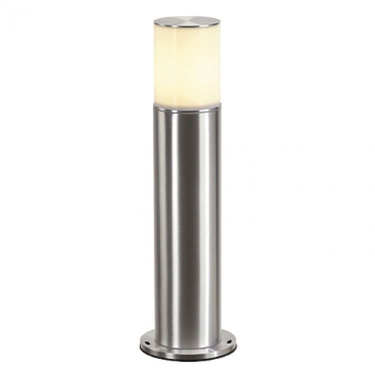 ROX AKRYL POLE 60 podłogowa akryl mleczny/aluminium szczotkowane 230V E27 20W IP44