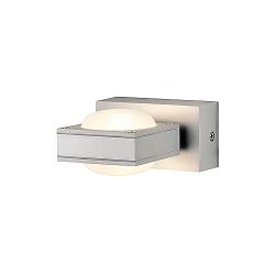 BULFLAT II ścienna srebrno-szara szkło satynowe 230V/12V G4 20W IP44