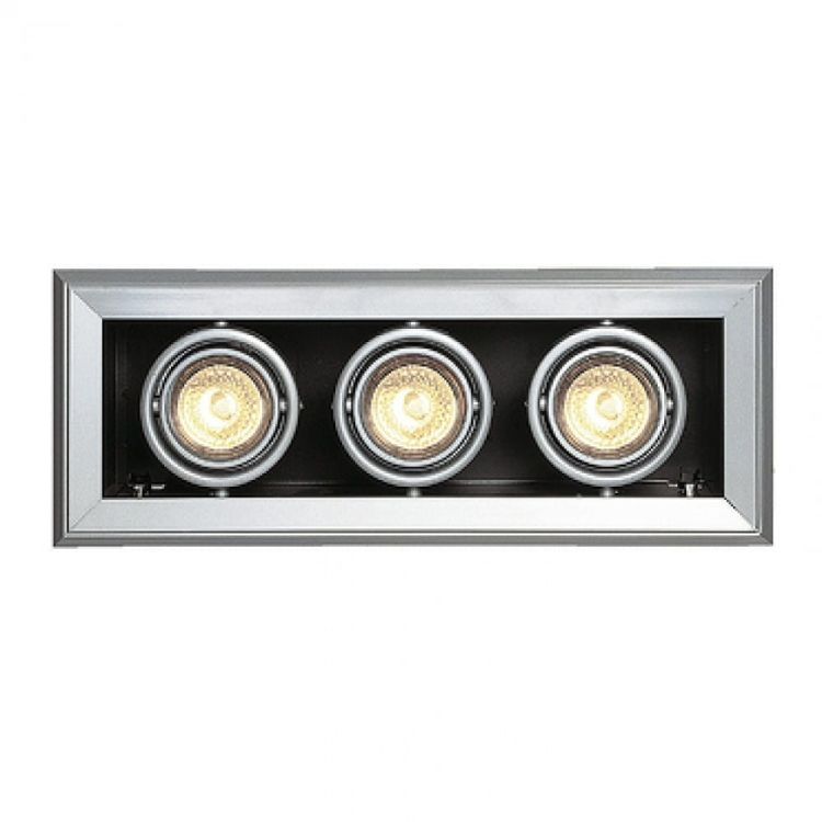 AIXLIGHT MOD 3 GU10 wpuszczana srebrno-szara 230V GU10 3x50W