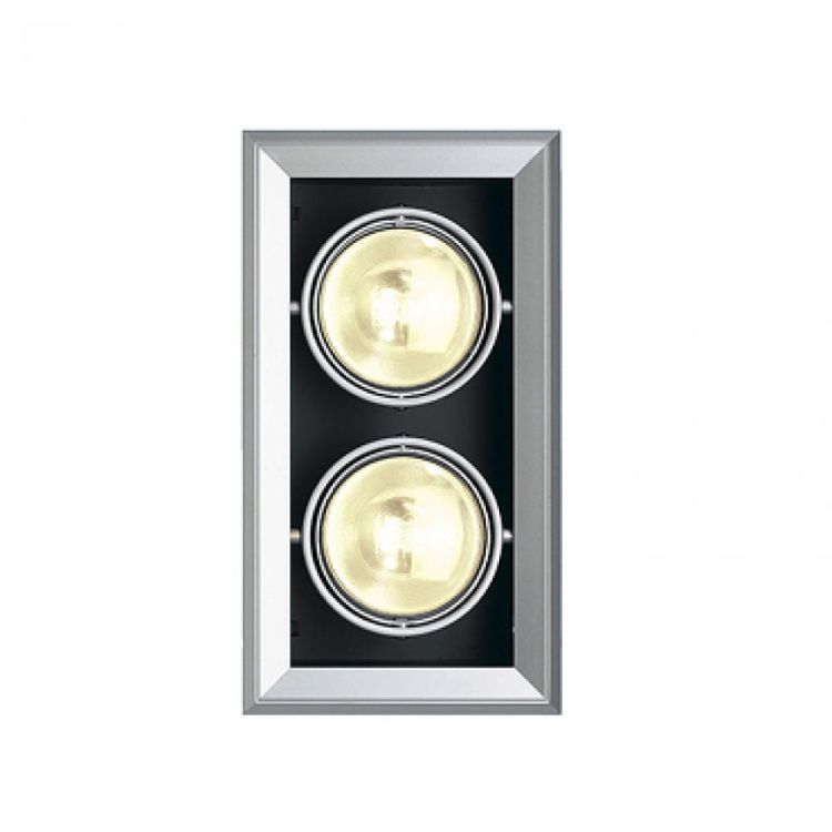 AIXLIGHT MOD 2 ES111 wpuszczana srebrno-szara 230V GU10 2x75W